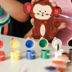 Ahşap Kendin Yap Hayvanlar Boyama Seti Eğitici Montessori Çocuk Gelişim Oyuncağı