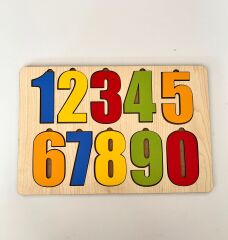 Ahşap Renkli Sayılar Seti Puzzle Montessori Bul Tak Eğitici Çocuk Gelişimi