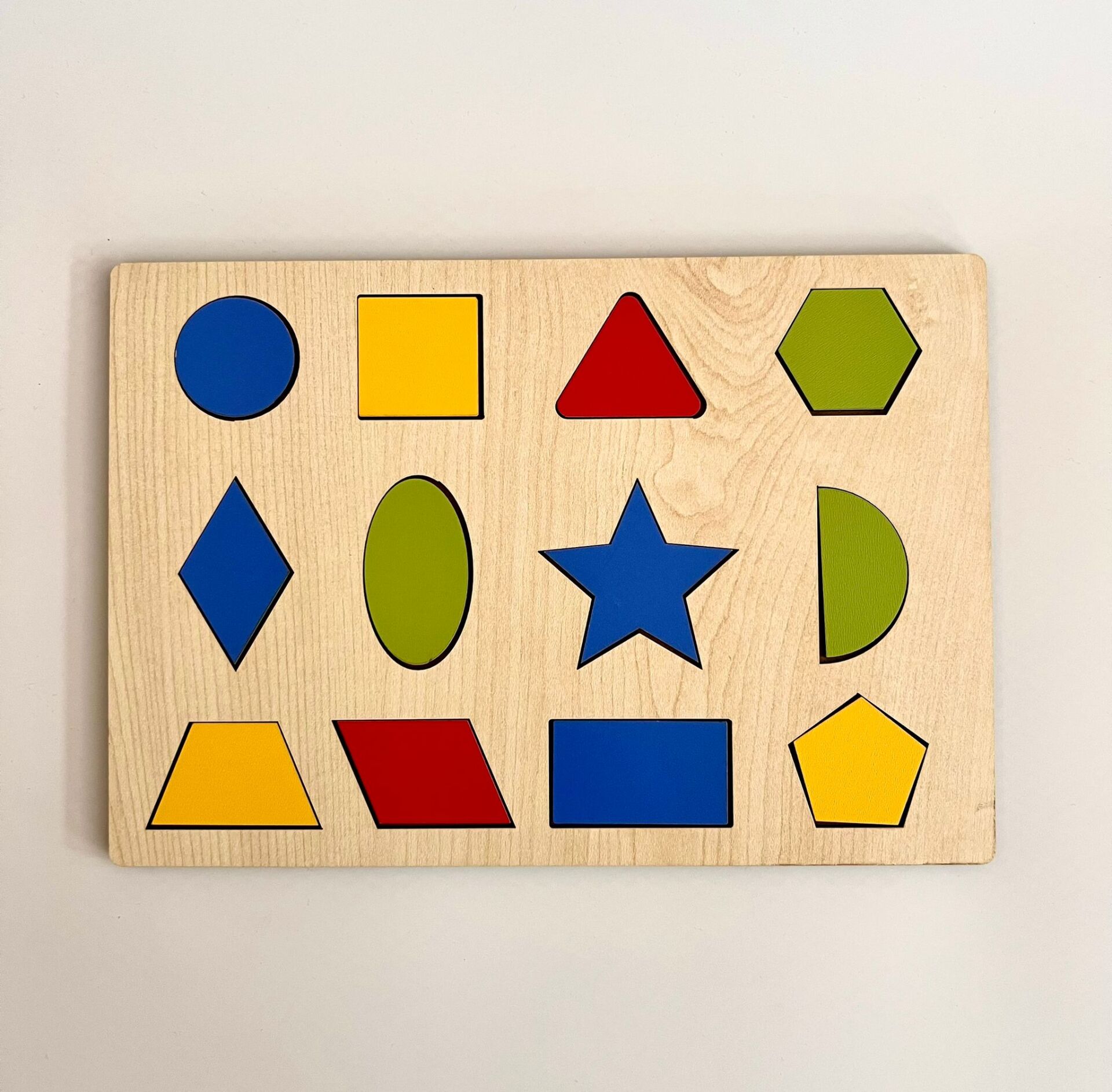 Geometrik Şekiller Eğitici Montessori Bultak Puzzle