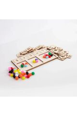 Ahşap Sayılar ve Toplama Çıkarma Öğrenme, Evde Eğitim Montessori Matematik Tahtası