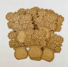 Ahşap Boyama Oyuncak – 20’li Çiçek Figürü Seti | Kendin Boya | Okul Öncesi Etkinlik