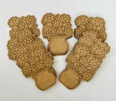 Ahşap Boyama Oyuncak – 20’li Çiçek Figürü Seti | Kendin Boya | Okul Öncesi Etkinlik